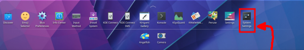 Launch Icons with Systemsettings Highlighted