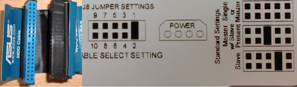 PATA Connectors and Jumpers