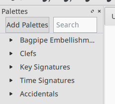 Musescore Palette with Bagpipe
