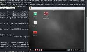 Linux Peppermint ISO booted to VGA resolution