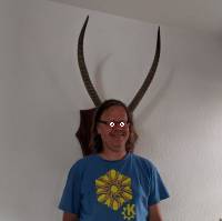Ade with horns