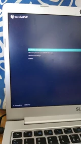 Slimbook with GRUB menu